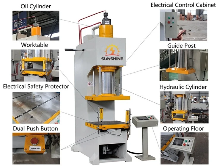 20T single hydraulic press machine with PLC